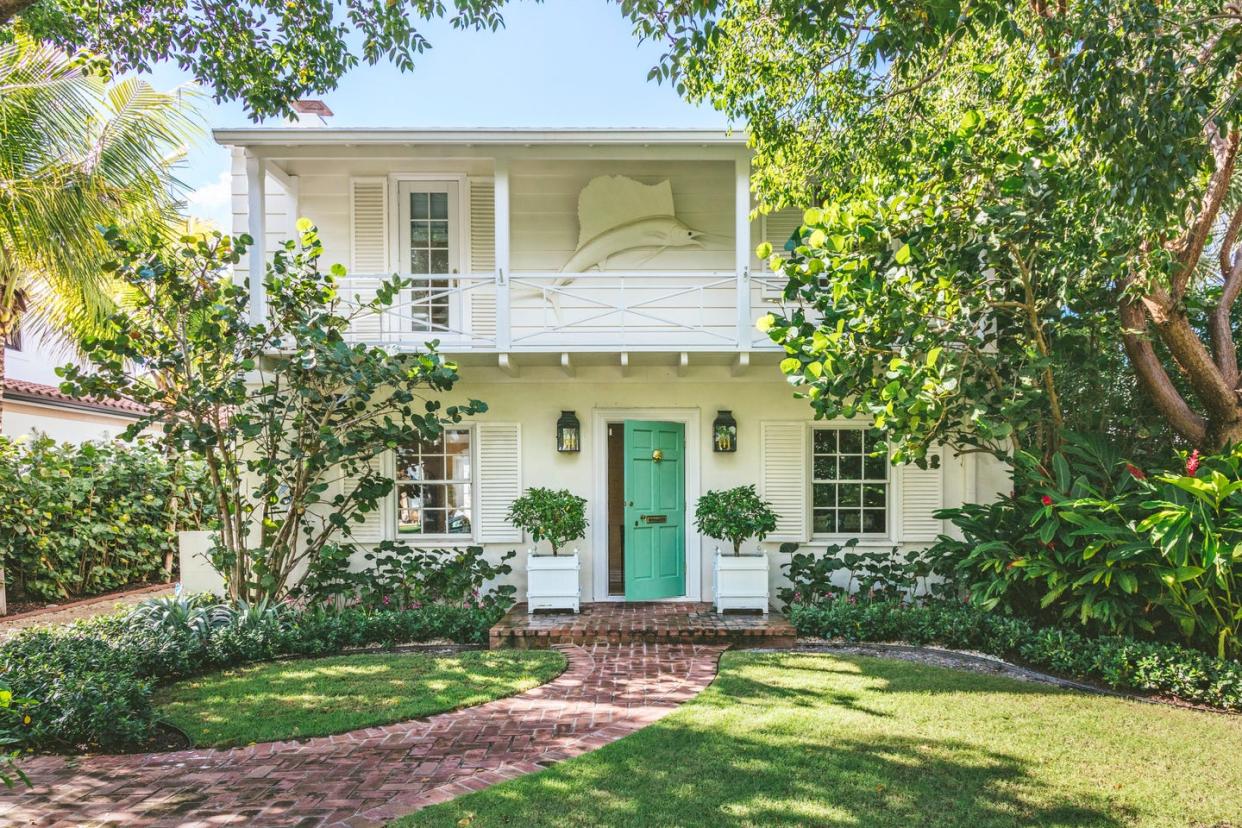 The house of designer Julia Armoury in Palm Beach, Florida