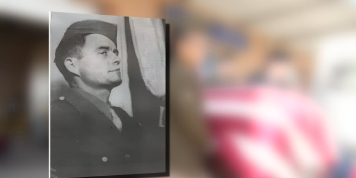 The remains of the US soldier returned home after 75 years