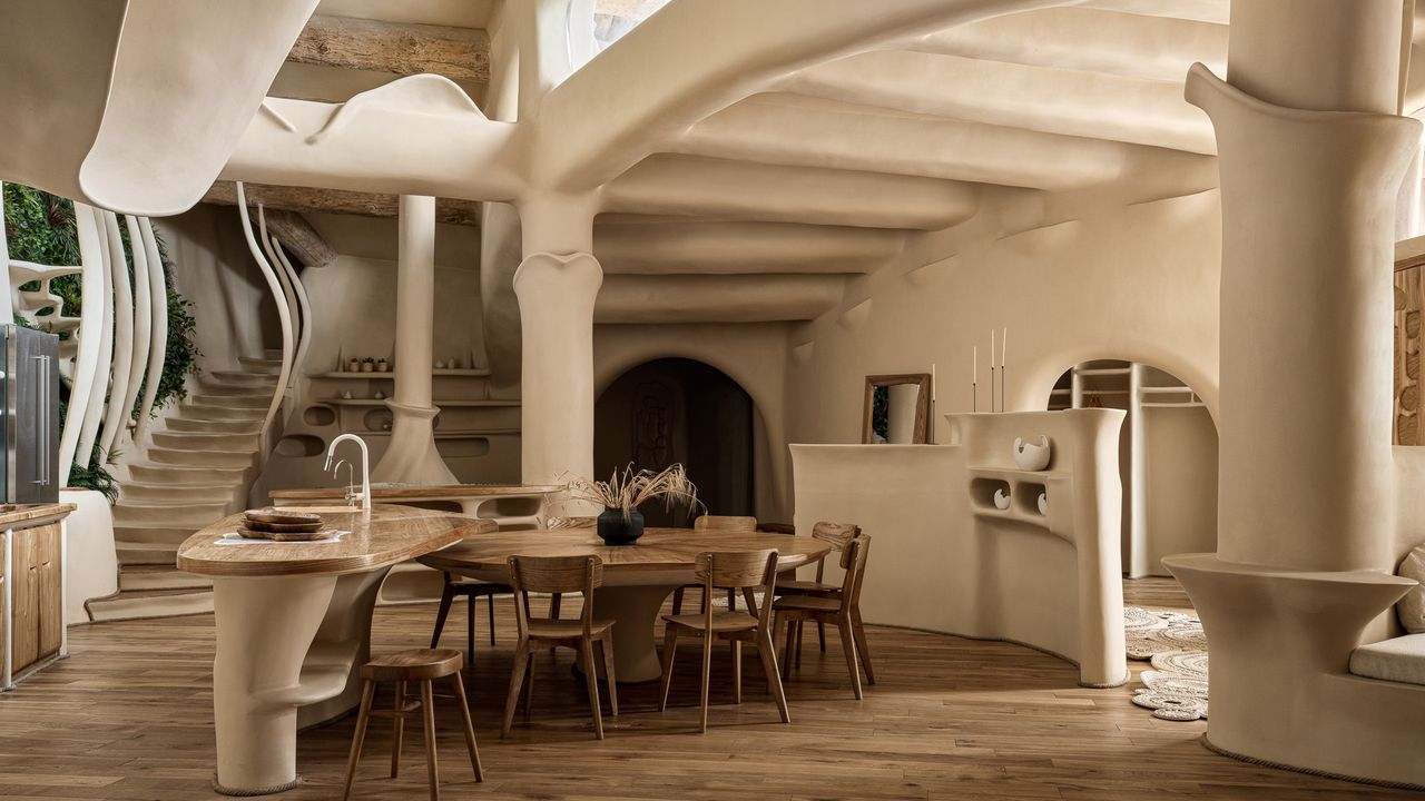 This surrealistic Cob House is directly out of the Lord of the Rings