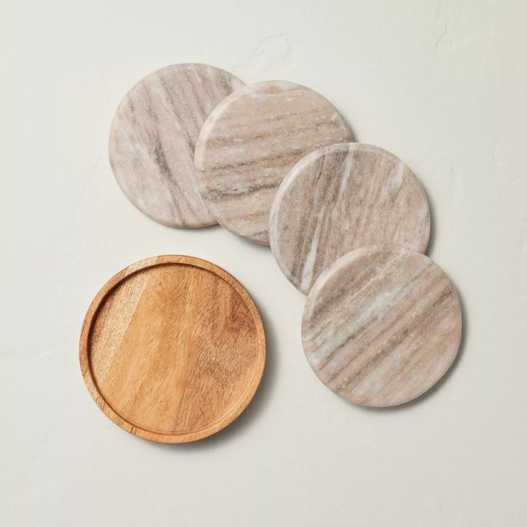 Marble Coaster Set