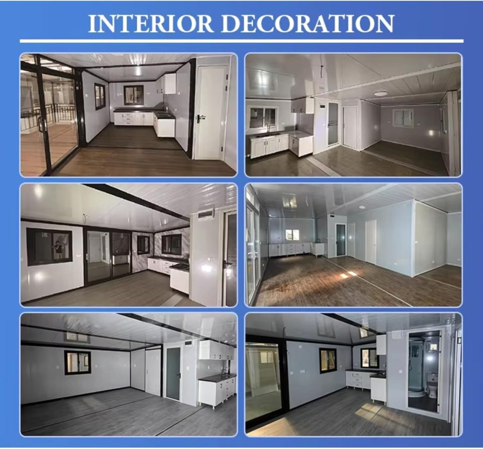 Collage of tiny interior views.