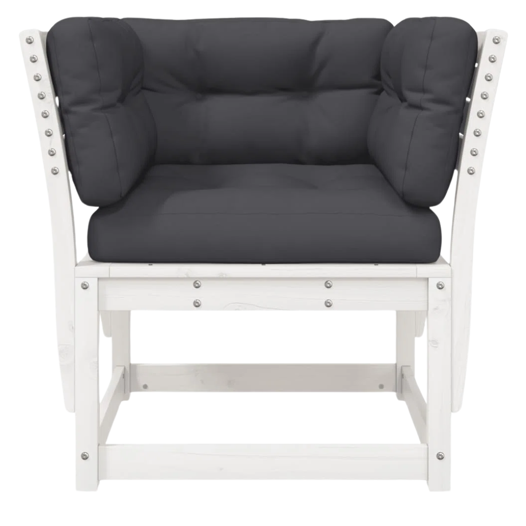 Alps House garden oven armrest with pillow outdoor sofa couch solid wood pine | Wayfair.co.uk