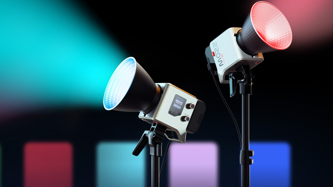 A compact RGB -COB -LED -light that beats far above its weight starts