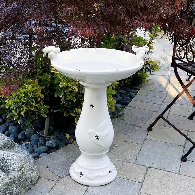 Base ceramic bird bathroom