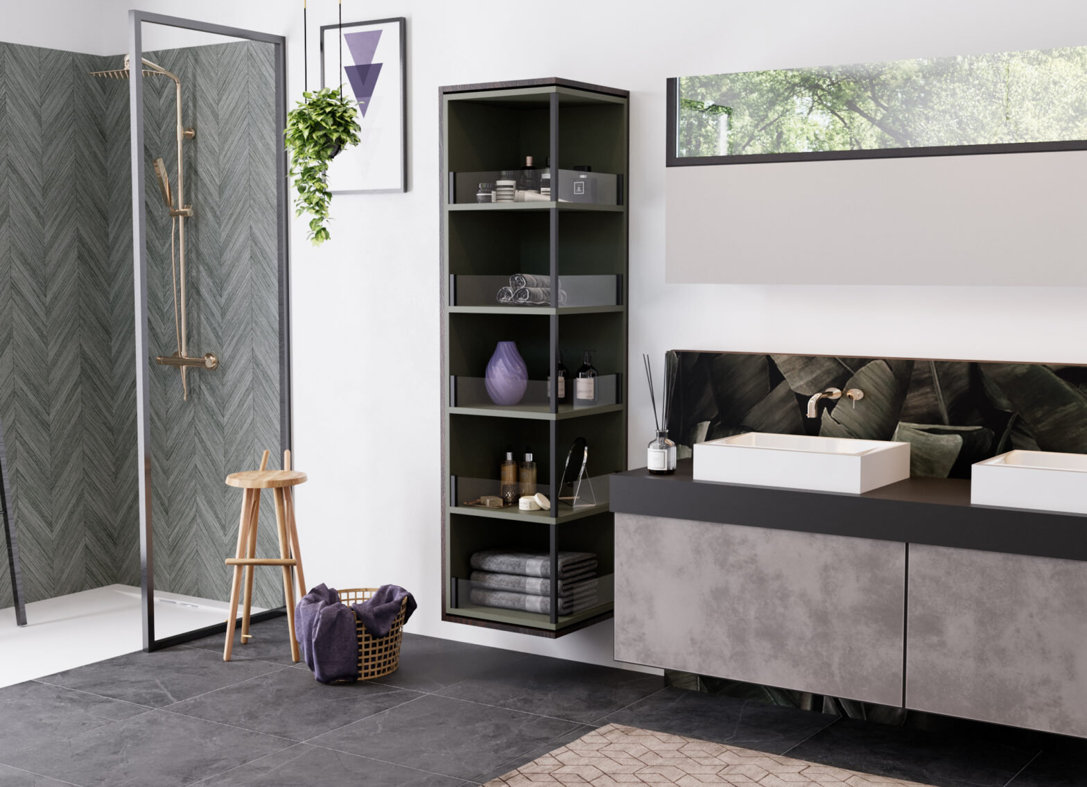 Cabinet - kitchen and bathroom design messages