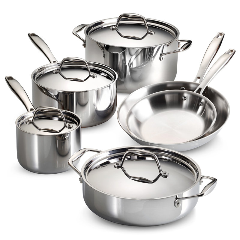 Tramontina Tri-Ly Clod Gourmet 10 PC cookware set & ratings | Wayfair
