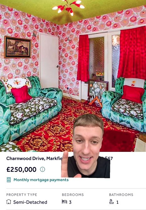 As soon as the video cuts into the lounge of the house, the hosts said: “O my days, I've never seen so many patterns in my whole life
