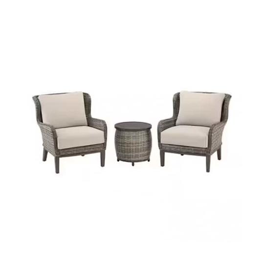 Hampton Bay Cooper Lake 3-part Wicker-Patio Talk set set