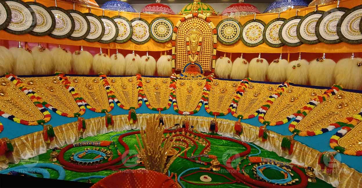 Various elephant ornaments on the Aana Chamayam Expo. Photo: Josemon Varghese