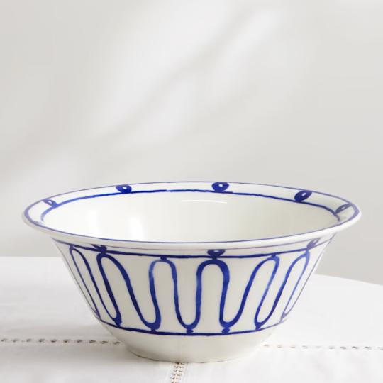 Themis z kyma painted porcelain bowl (blue)
