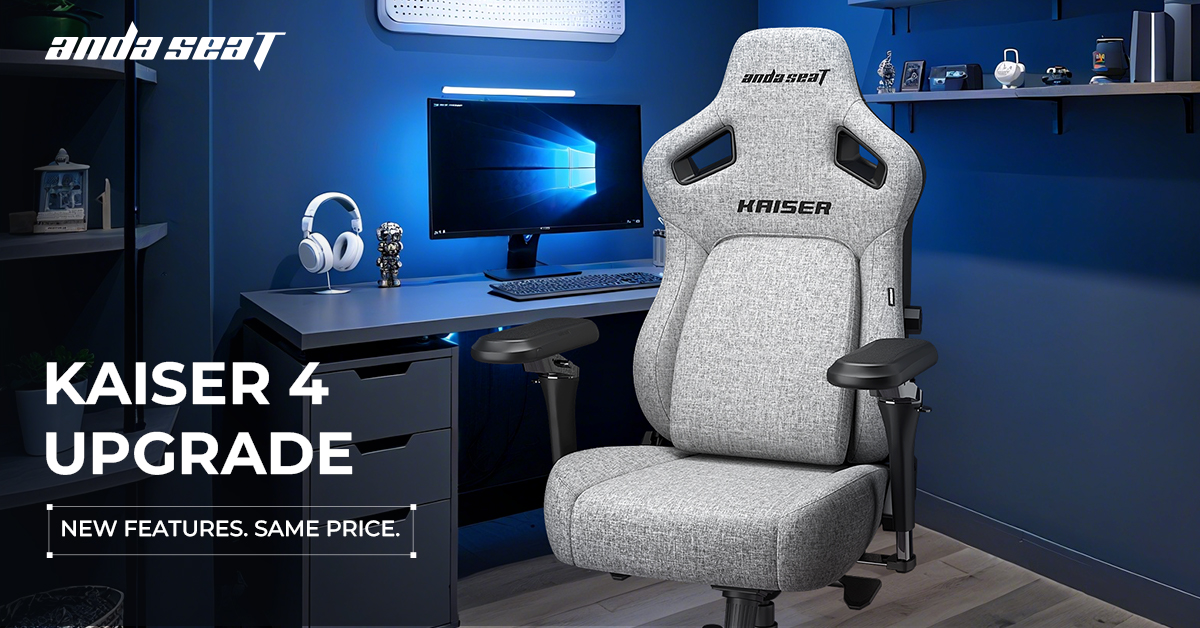 Andaseate defines the arm ergonomics with new 6D armrests on Kaiser 4er