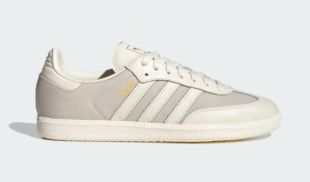Classic Adidas Samba OG Sneakers in creams white