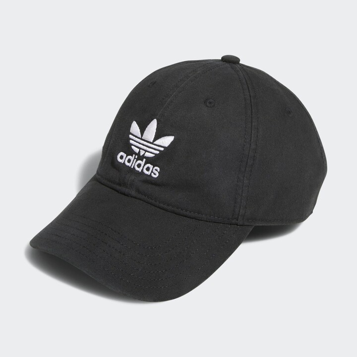 Black adidas relaxed beltback hat