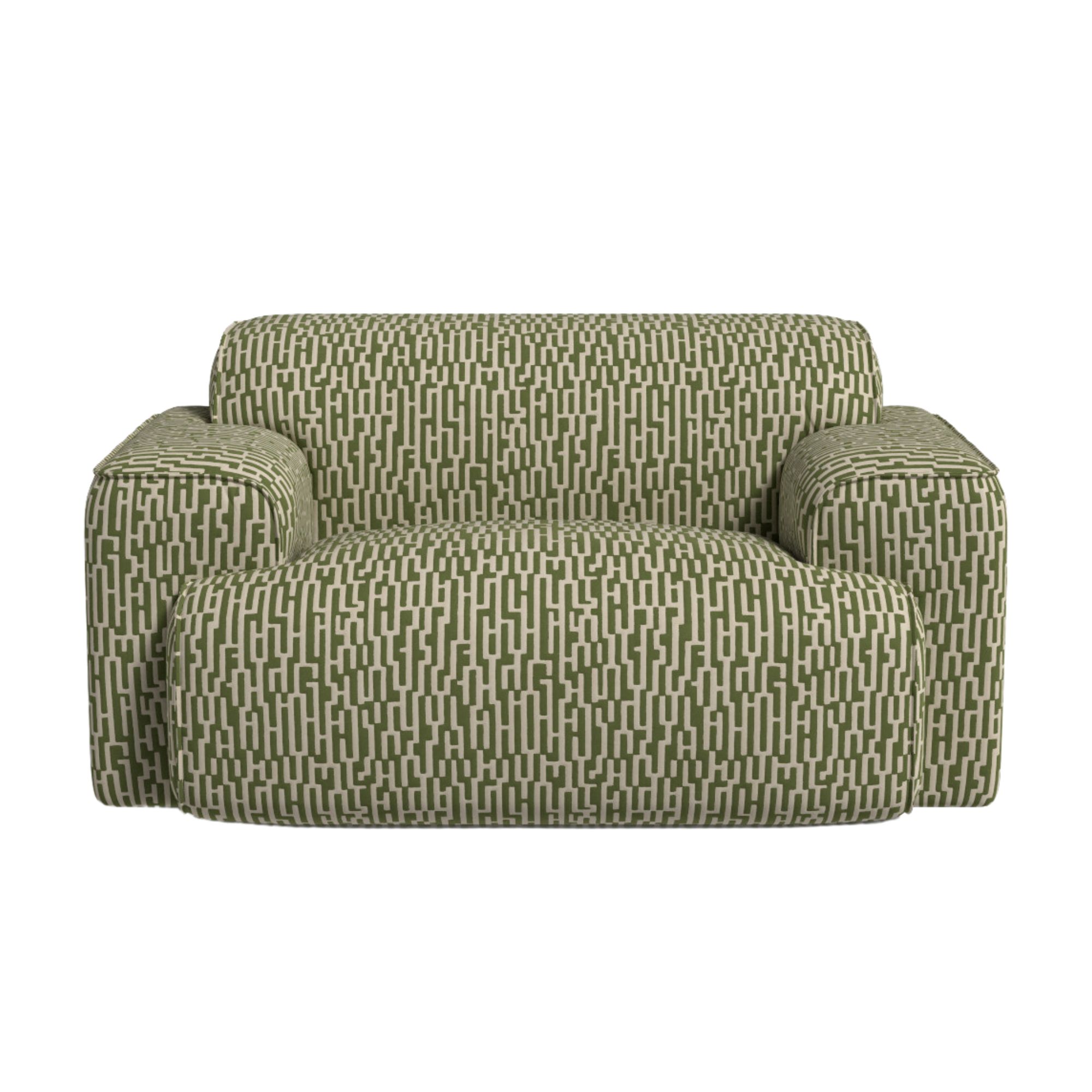Had Avalon cuddled by Harlequin in Great Hey Matcha Green 