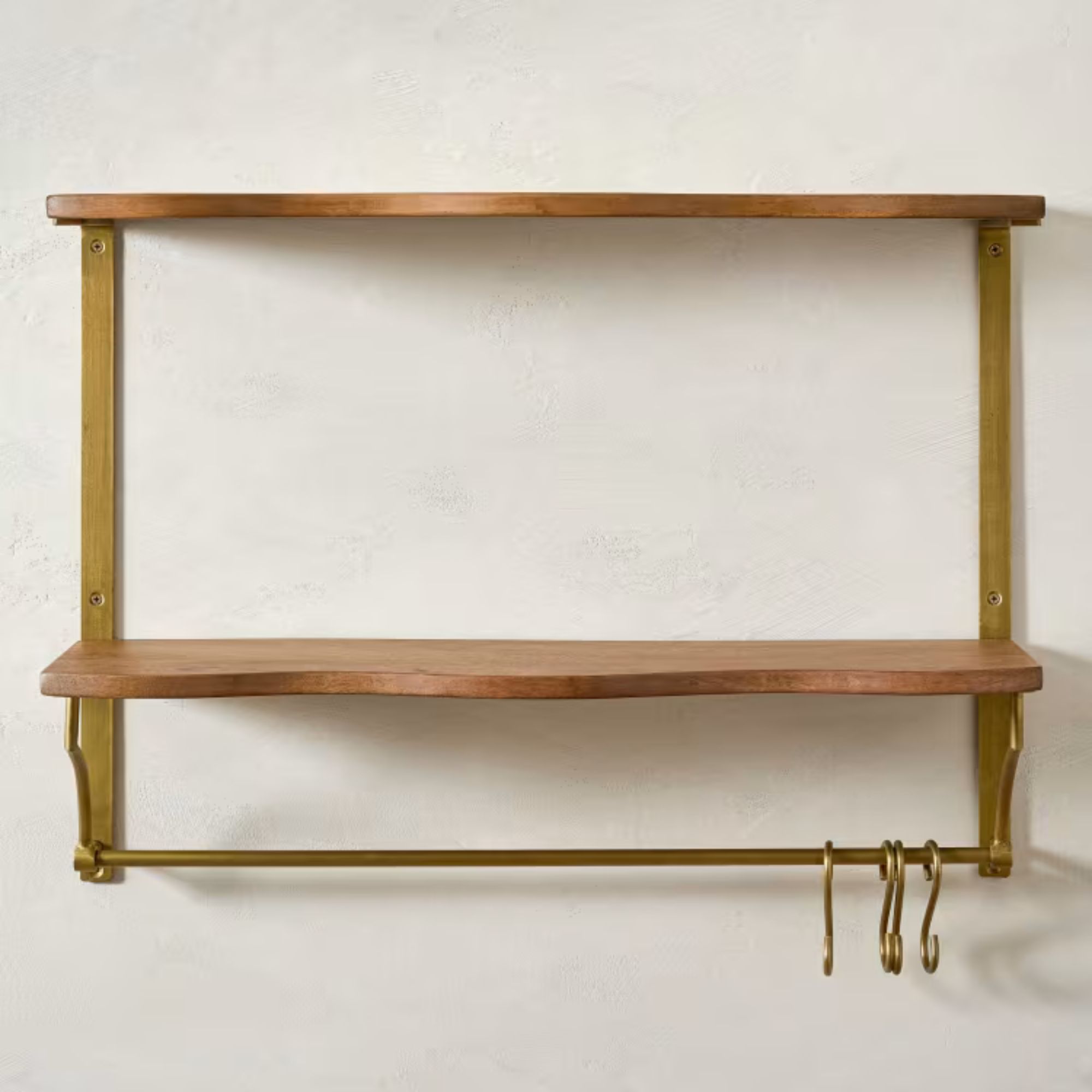 Shelf unit with pot rail