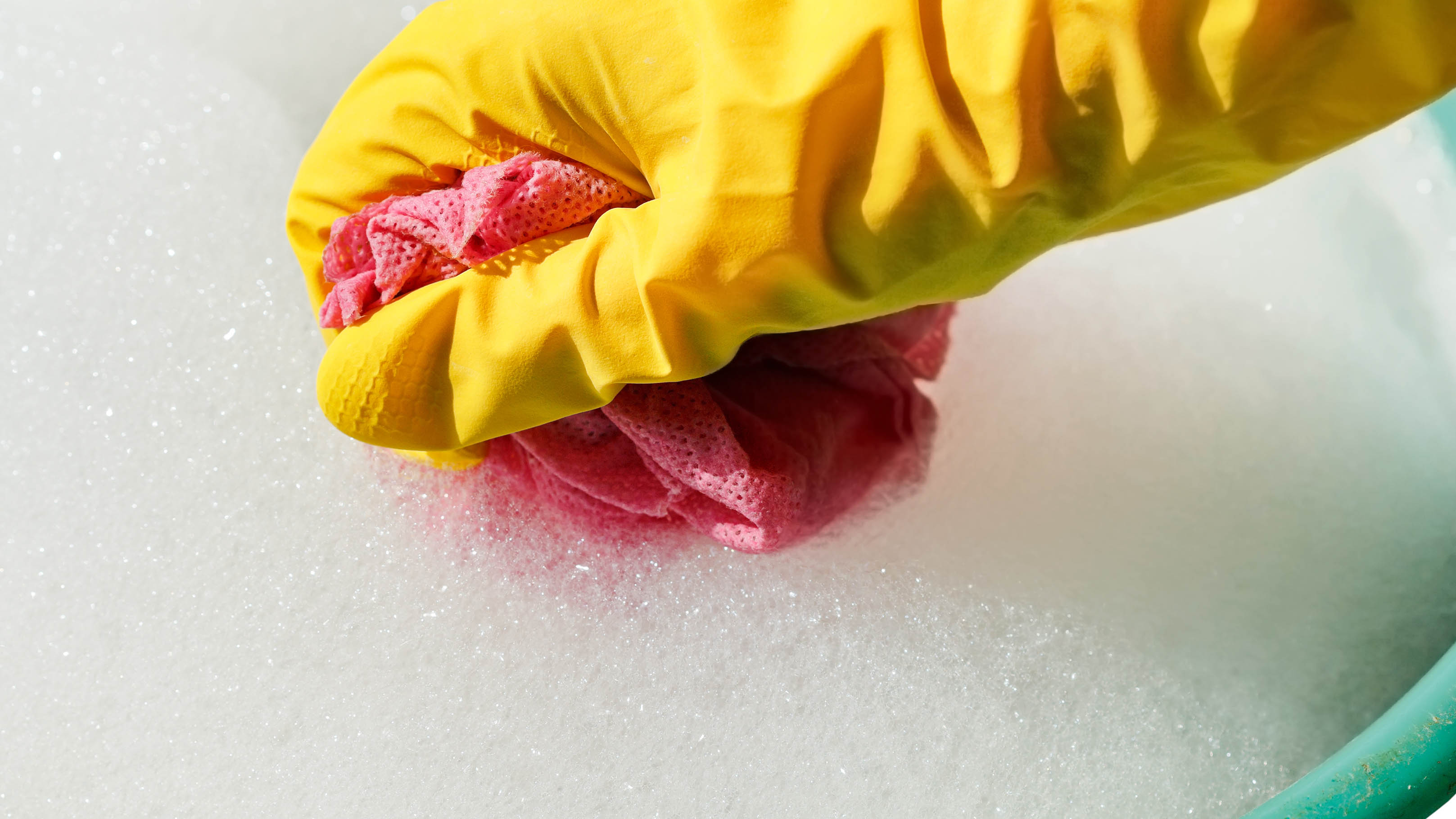 Soap water and cloth
