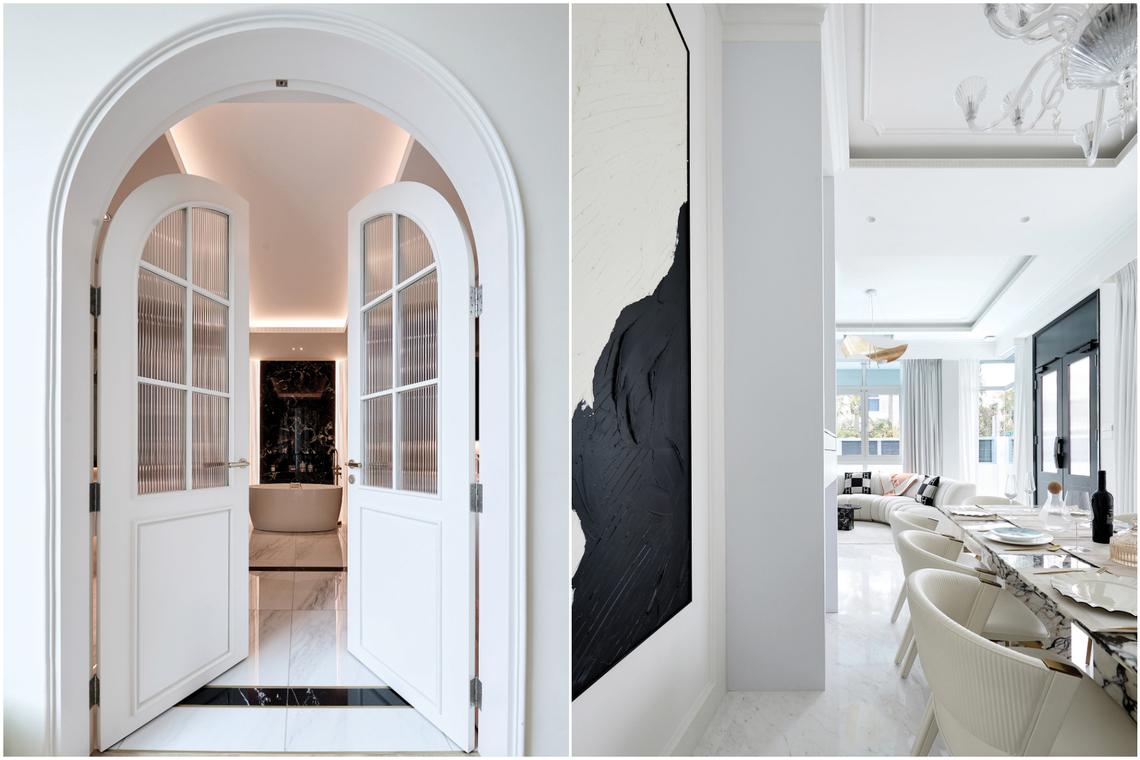 The chic at home: lawyer luxurious half -roofing house
