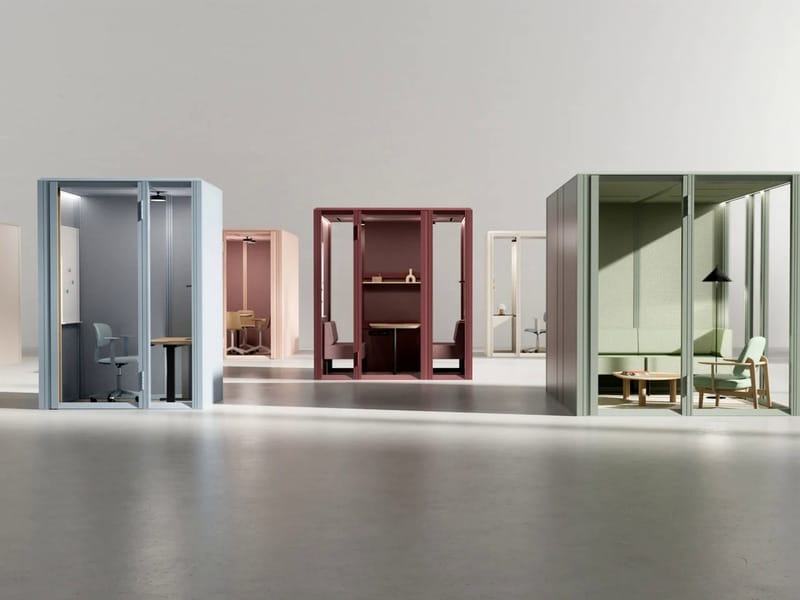 Adaptable modular office furniture: modular pods