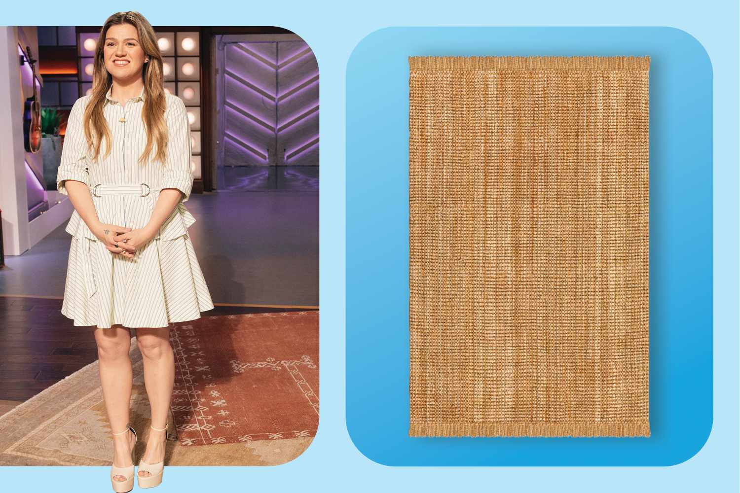 Kelly Clarksons Jute Area carnival is up to 78% discount at Wayfair.