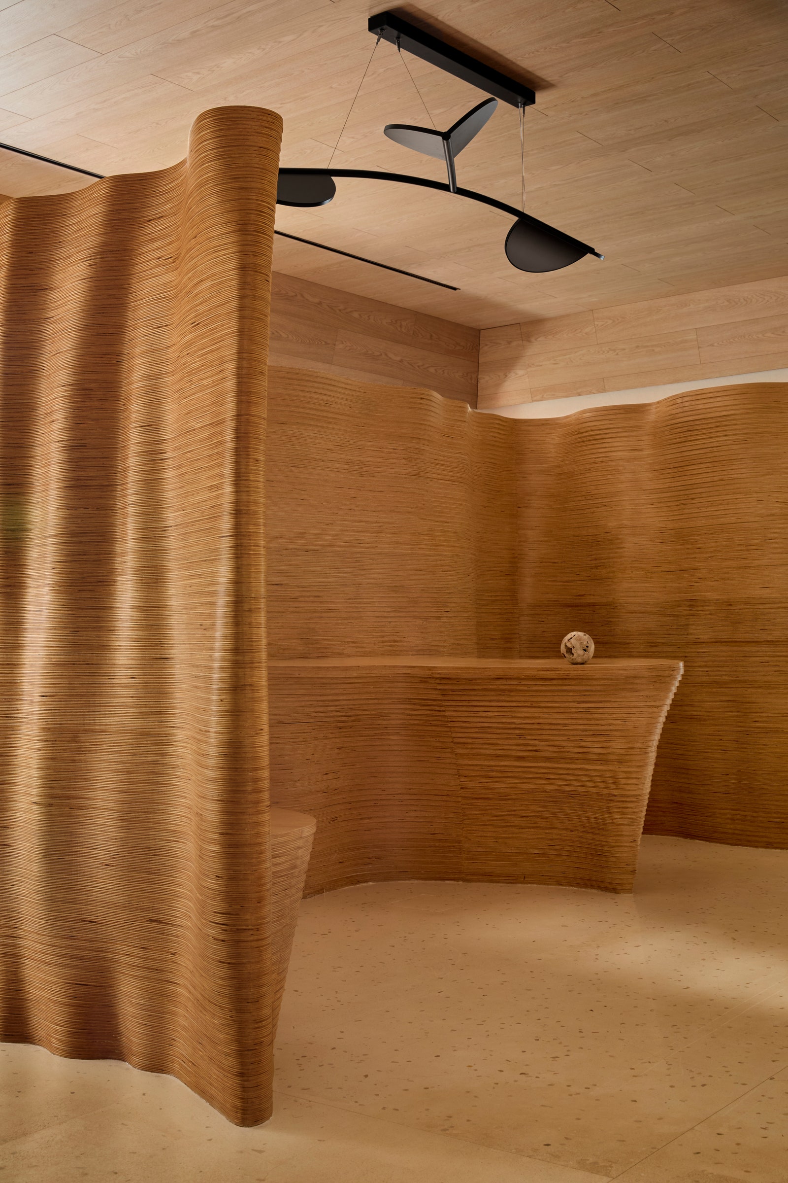 Image can contain in the interior designer made of wood -bulging wood and wooden panels