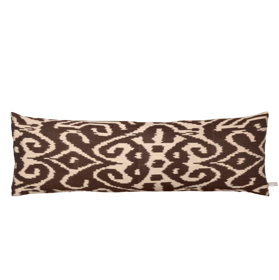 Silk Ikat Störkissen -Carob