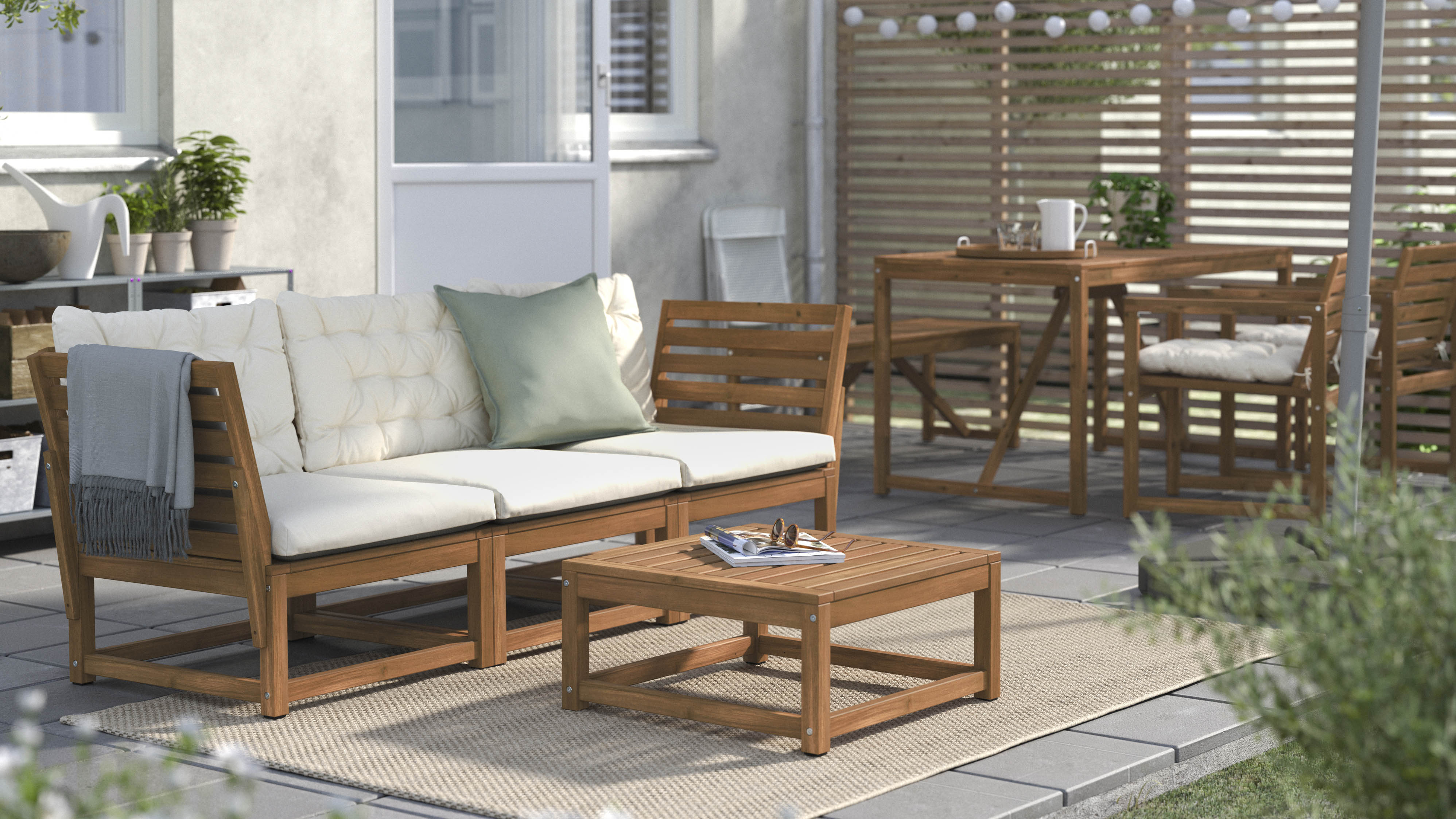 Ikea wooden garden furniture