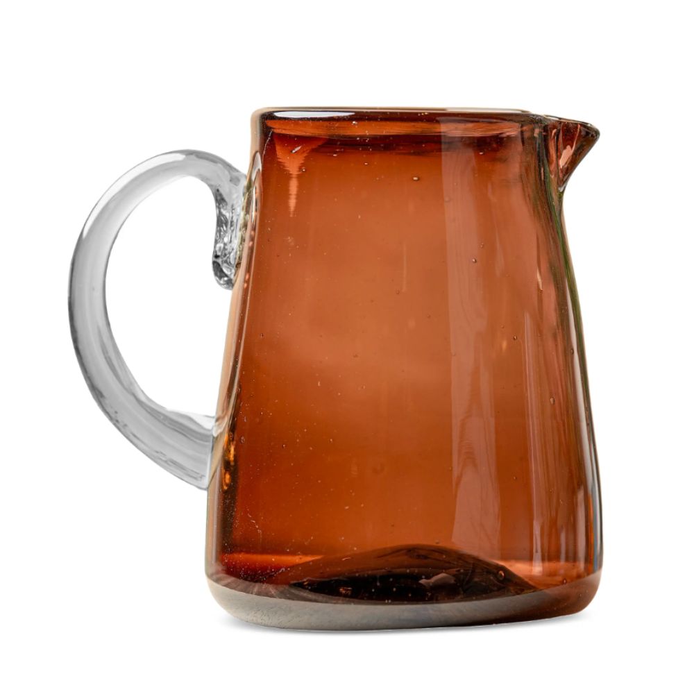 Bank glass hand blown jug