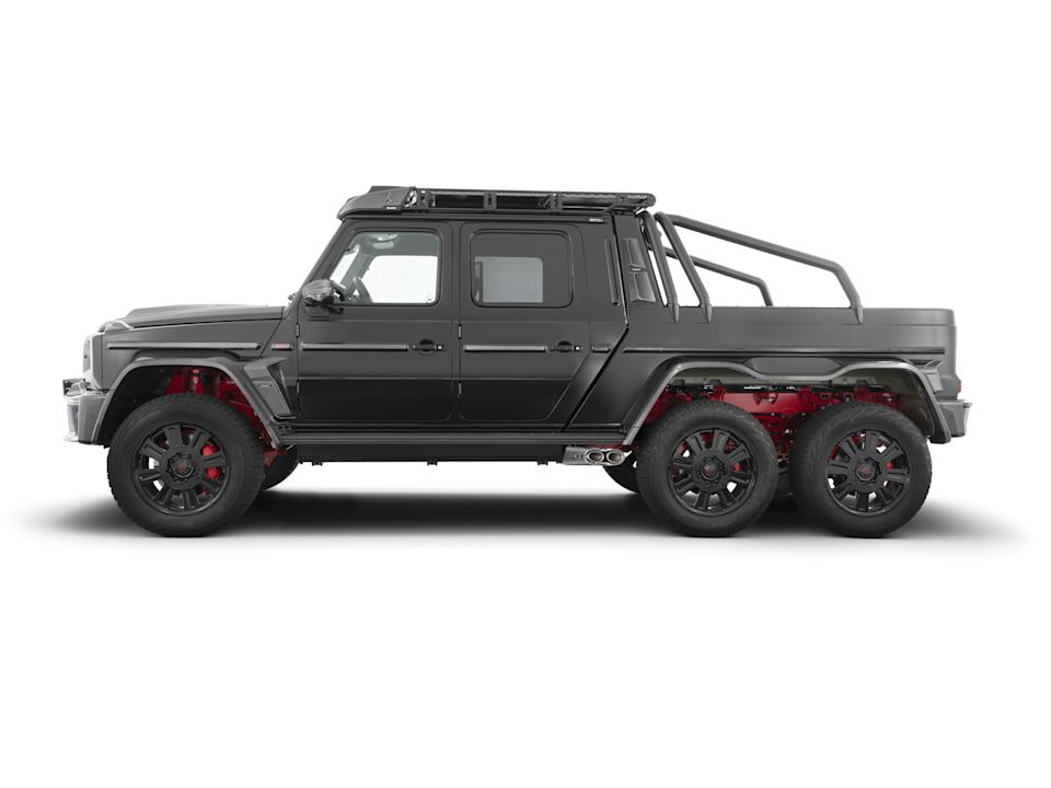 Brabus XLP 800 6x6 adventure side view.