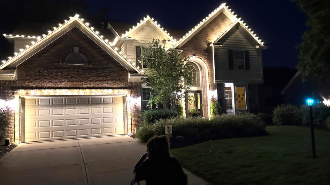 Christmas for Lorie | Carmel neighborhood lights up in August