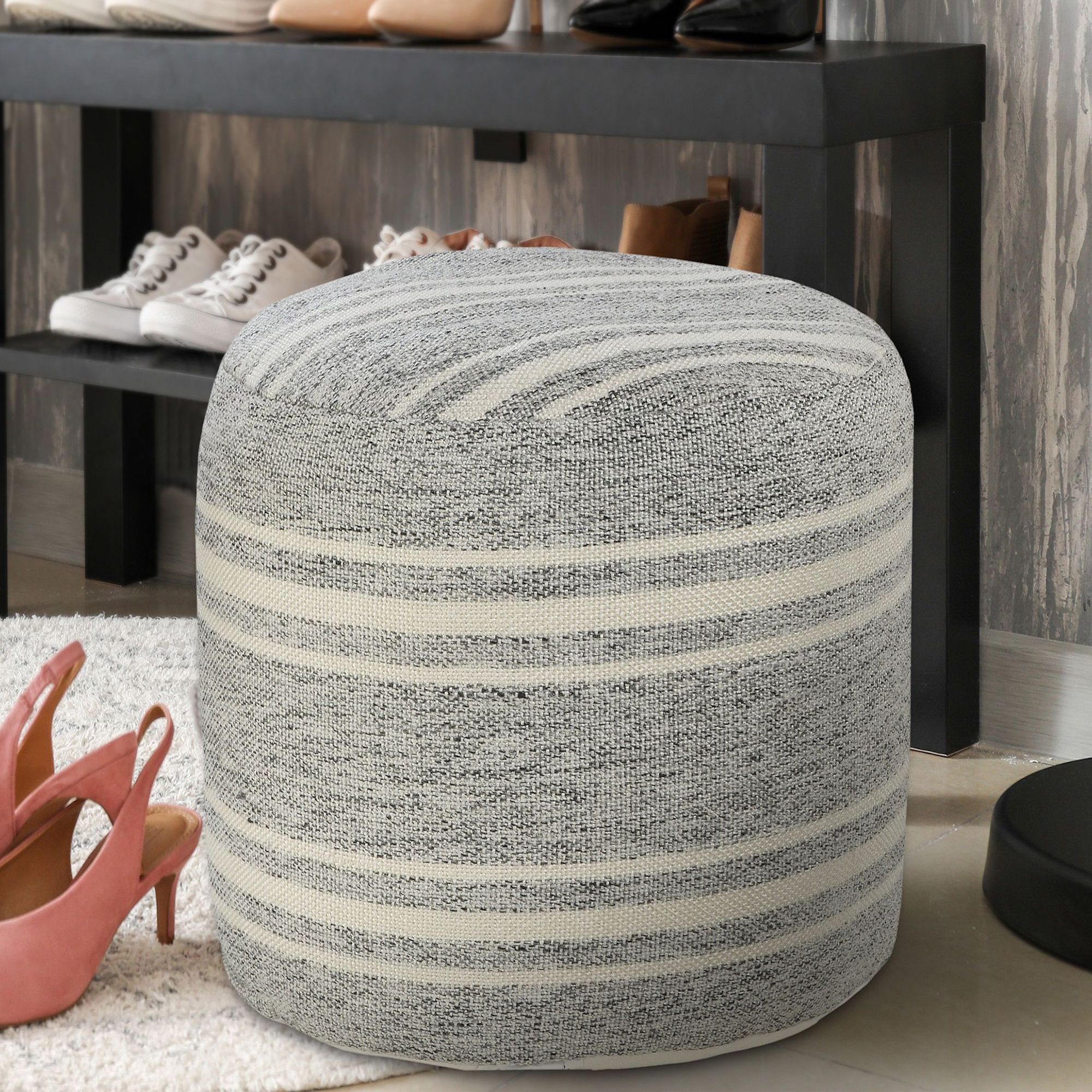 Newton recycling yarn outdoor -pouf