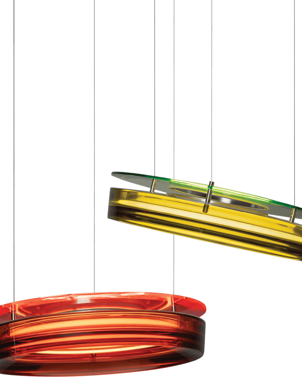 Two lamps that look like satellites