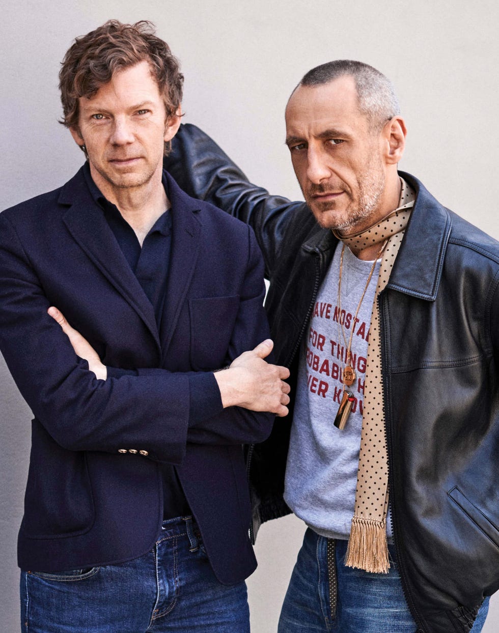 Two do designers in an upclose portrait
