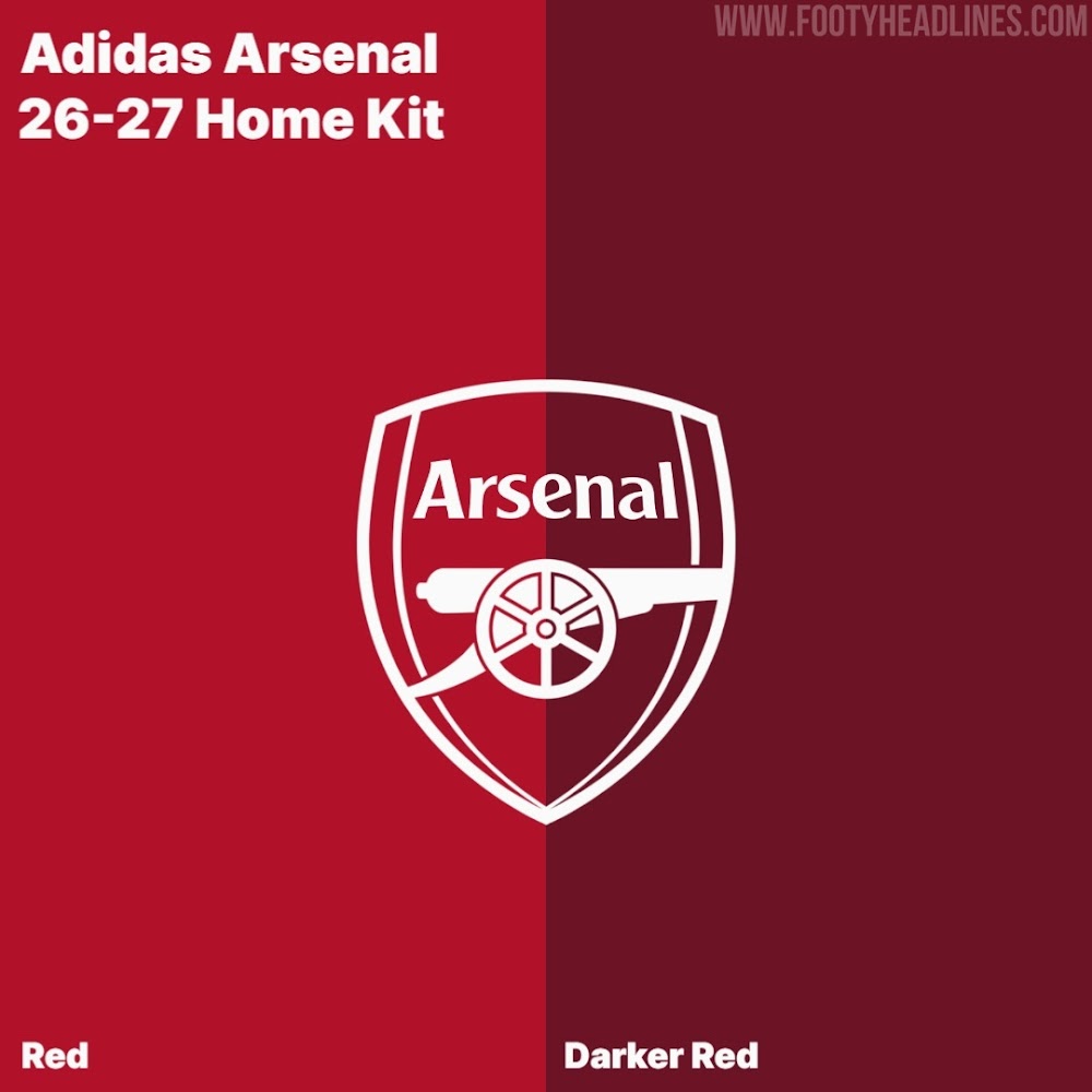 Exclusive: Arsenal 26-27 Home Kit with two red tones