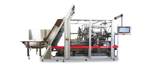 MGS reveals Matrix SL Side-Last cover packer with a 3-in-1 case function in Pack Expo Las Vegas: MGS machine