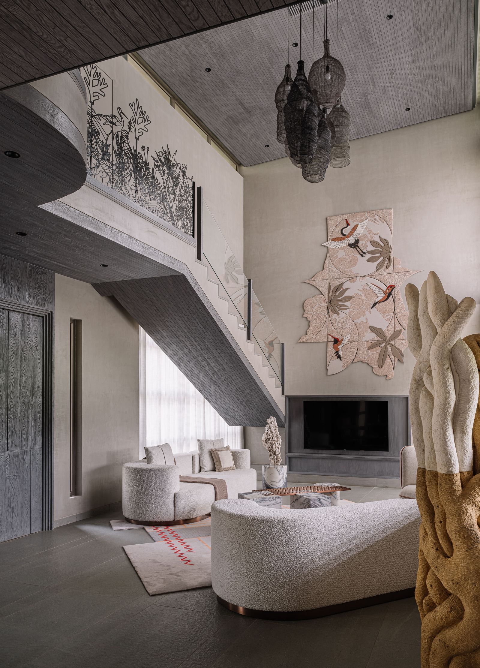 Millennial Gray Interiors receive a Japandiin -inspired turn with this minimal but warm Ahmedabad house. Rich in textures everyone ...