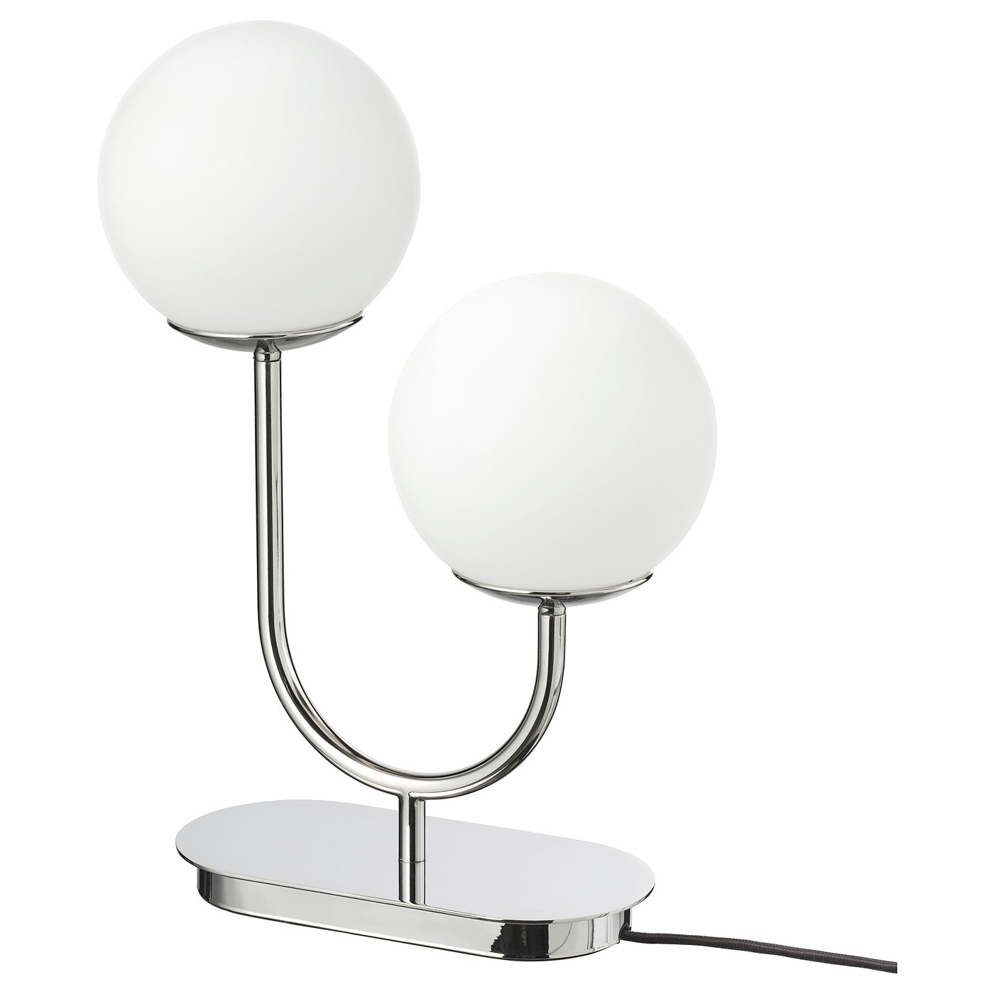 Simrishamn table lamp - chrome -plated/opal glass 17 