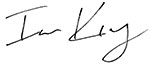 Ian King's signature