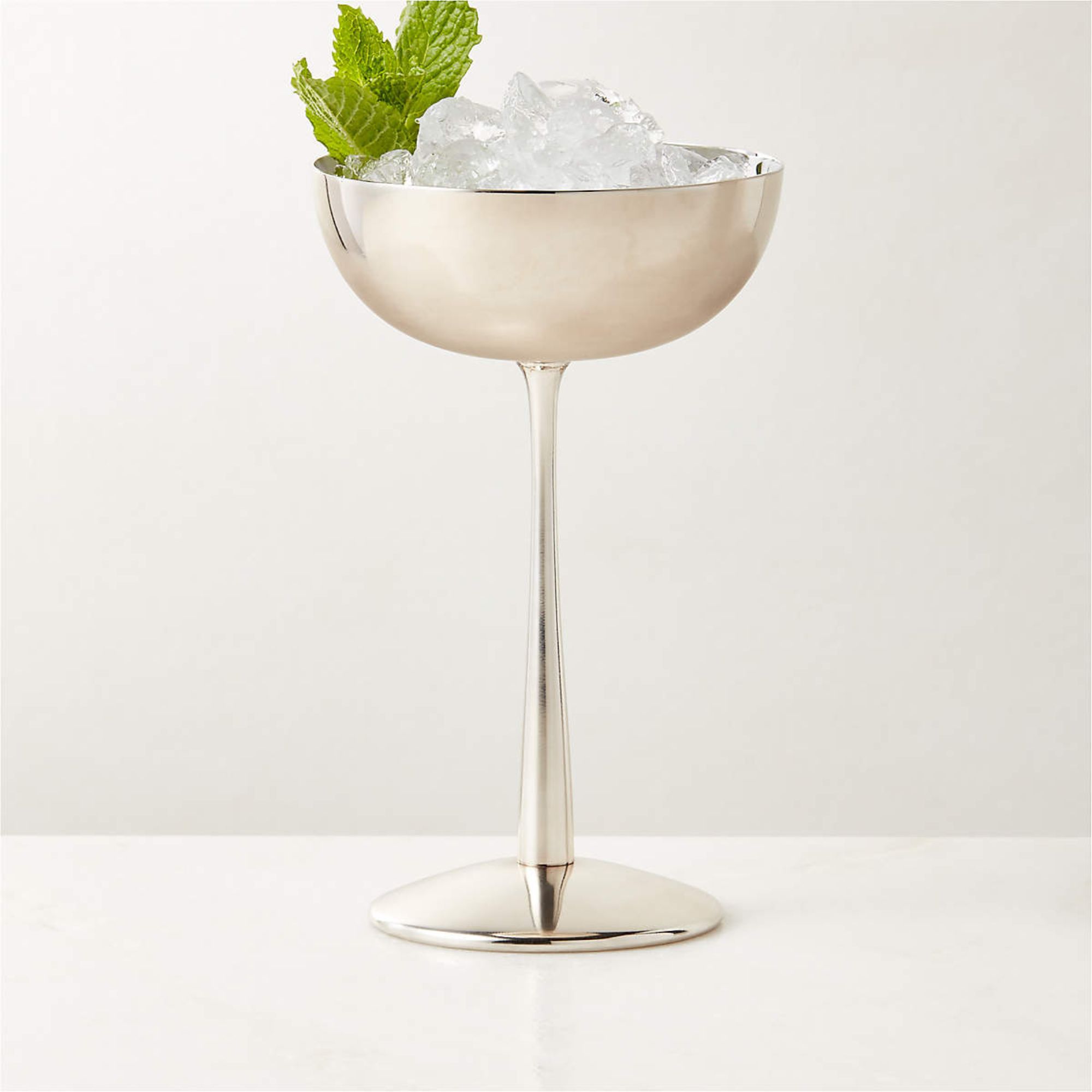 Emporia stainless steel coupé glass