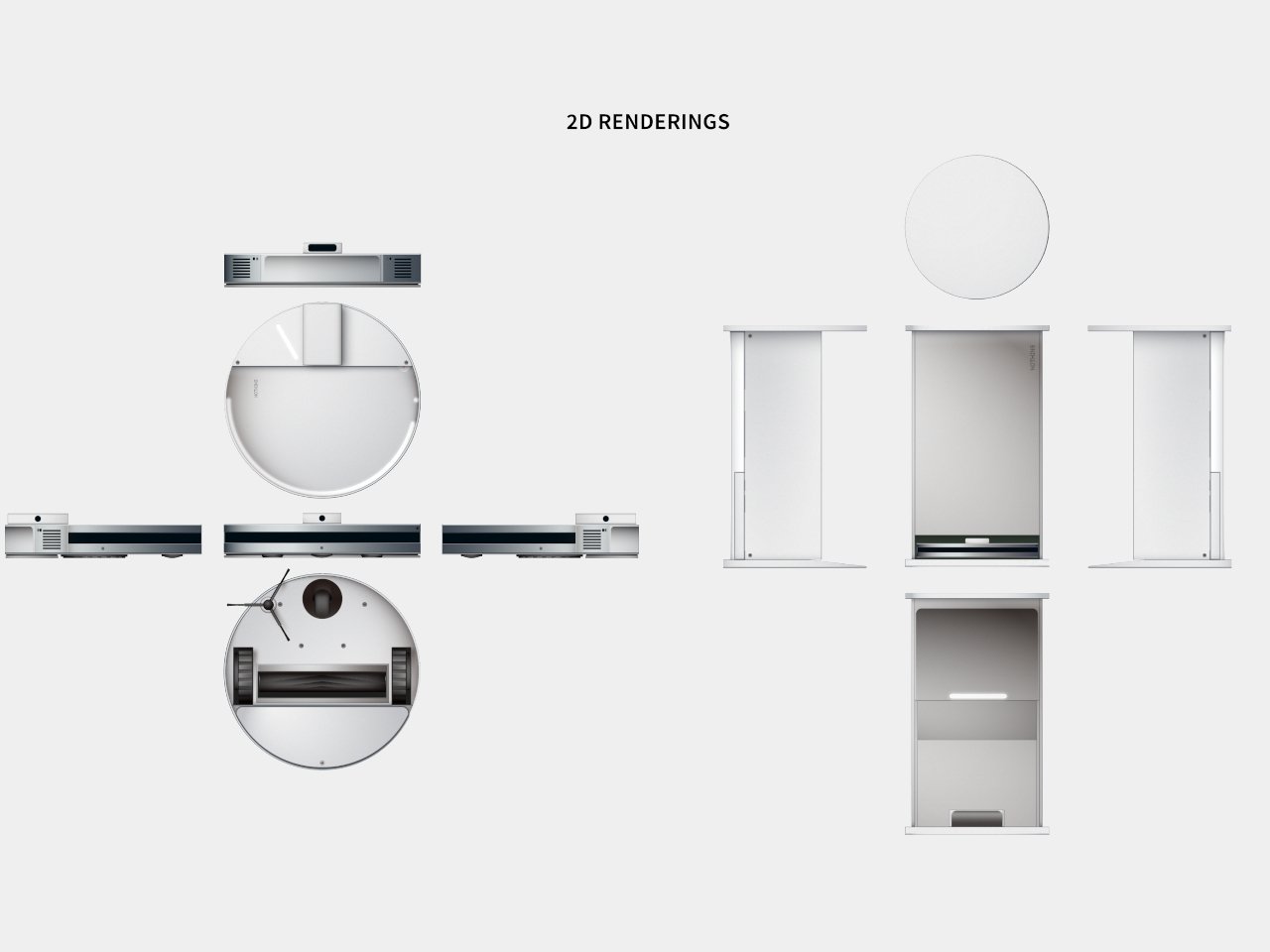 This nothing-inspired transparent robot vacuum concept serves as furniture as furniture