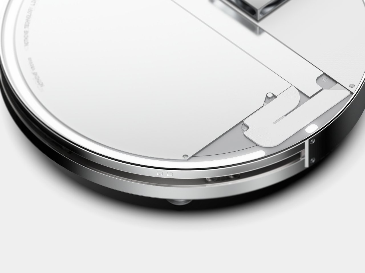 This nothing-inspired transparent robot vacuum concept serves as furniture as furniture