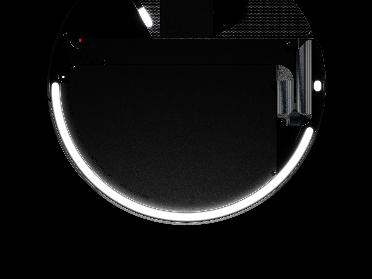 This nothing-inspired transparent robot vacuum concept serves as furniture as furniture