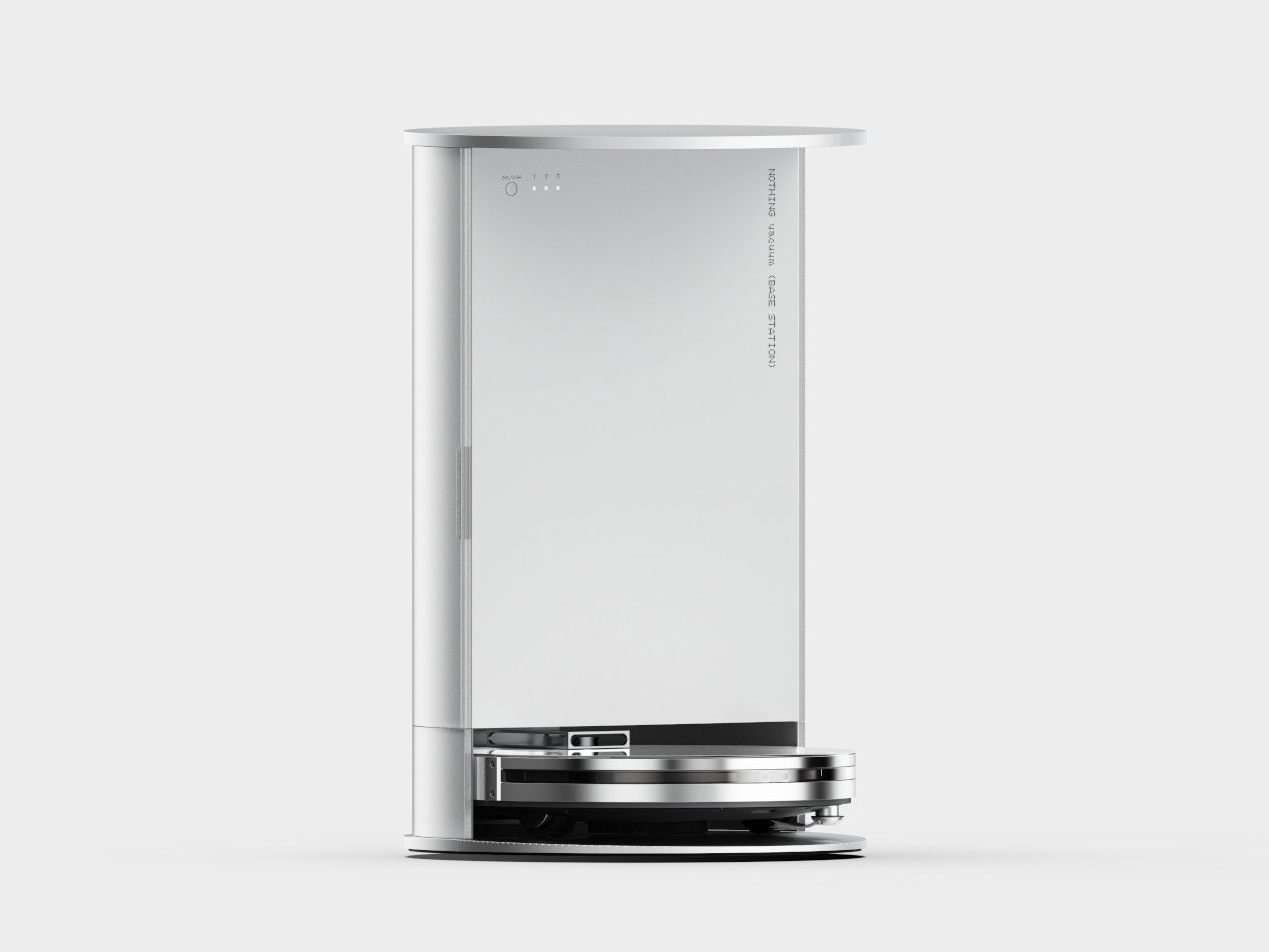 This nothing-inspired transparent robot vacuum concept serves as furniture as furniture