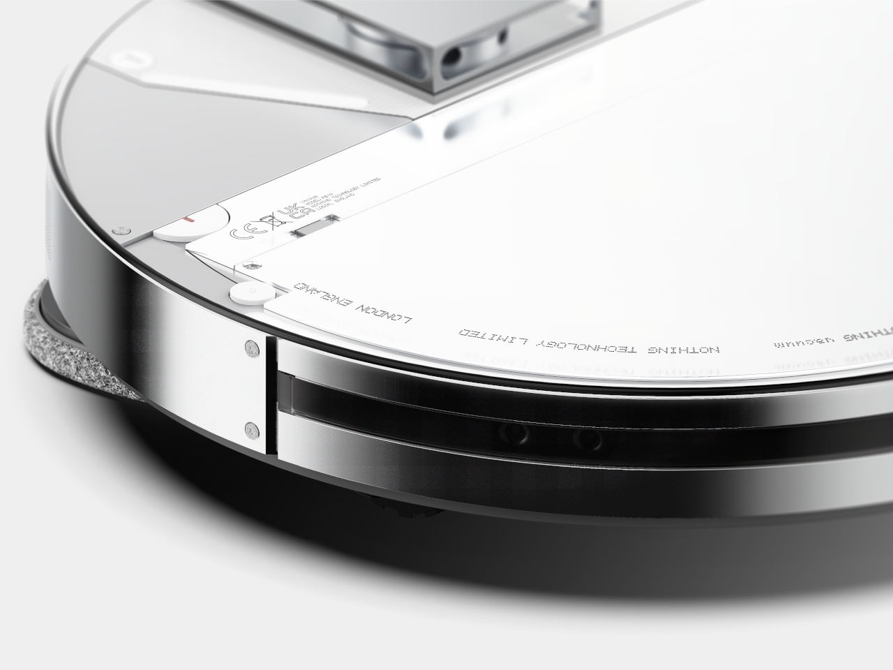 This nothing-inspired transparent robot vacuum concept serves as furniture as furniture