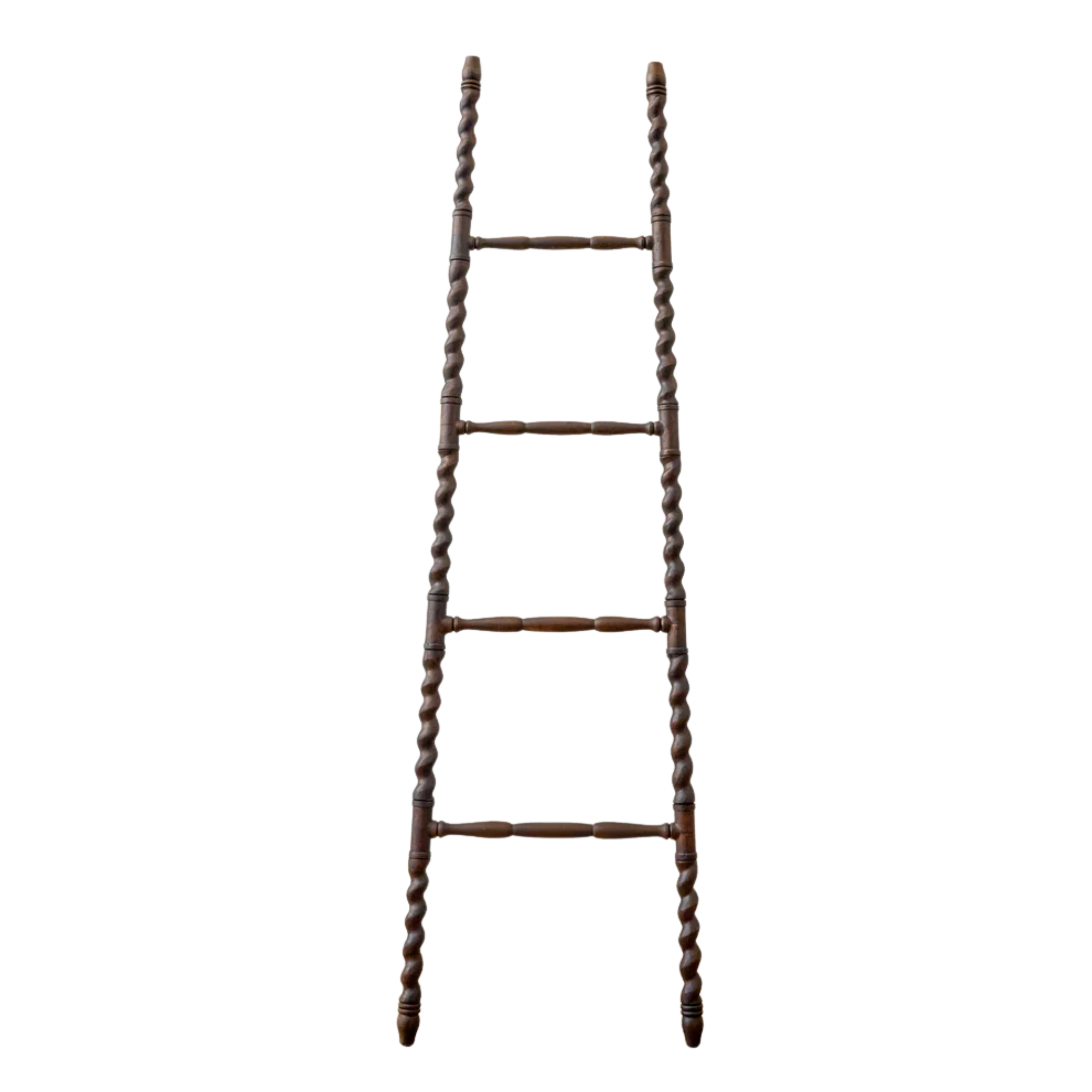 A ladder with twisted wooden pages