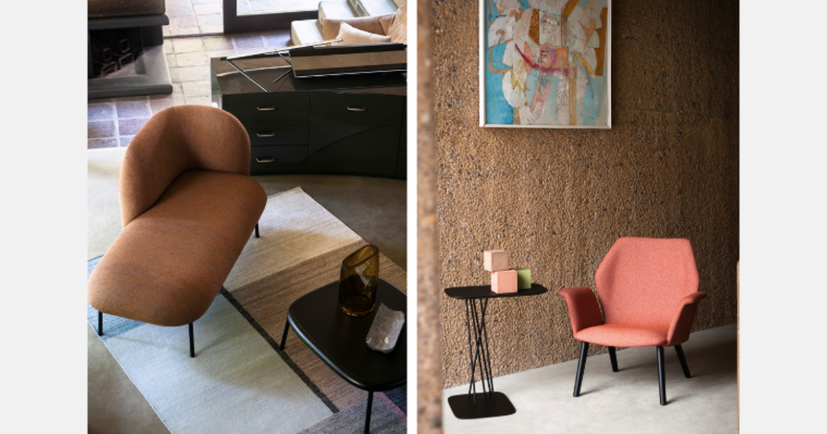 Bross presents autumn lounge chairs and armchairs in Bouclé and Tweed