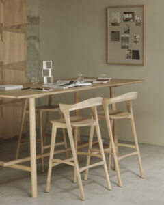 The latest collection from Ethnicraft combines craftsmanship with modern shapes
