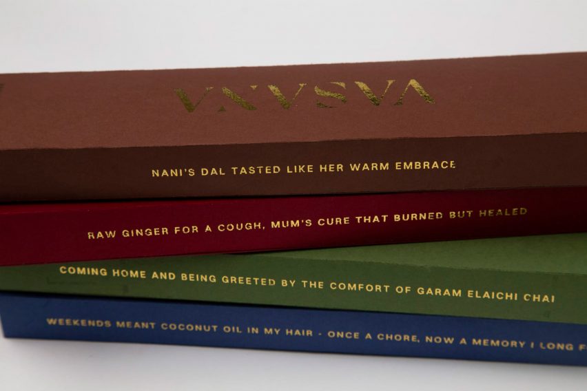 A photo of a stack of books in tones made of brown, red, green and blue