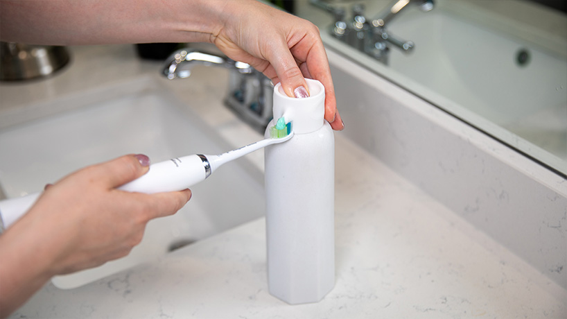 Mara Pezzotta & Chrom Cherry's toothpaste dispenser is based on neoclassical sculptures