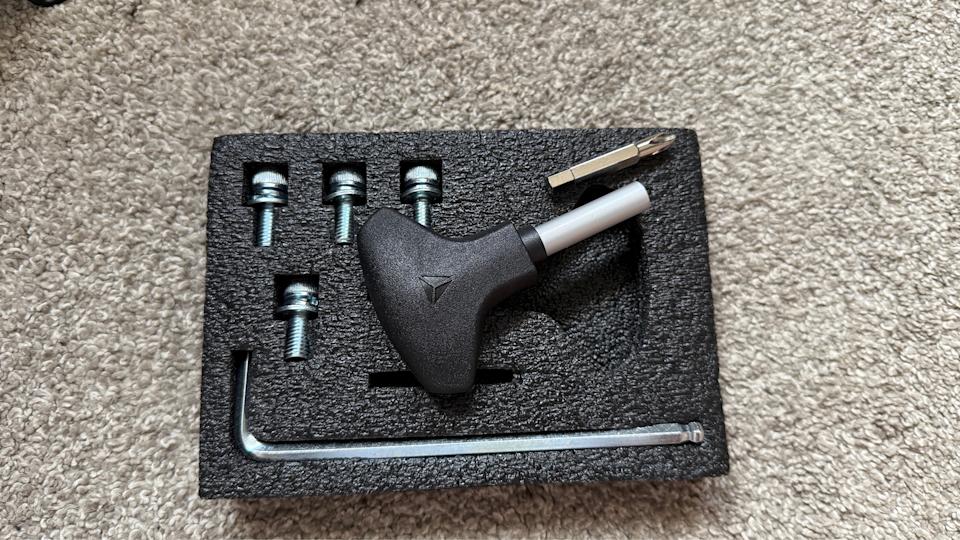 Several photos of parts of the Titan Evo chair.