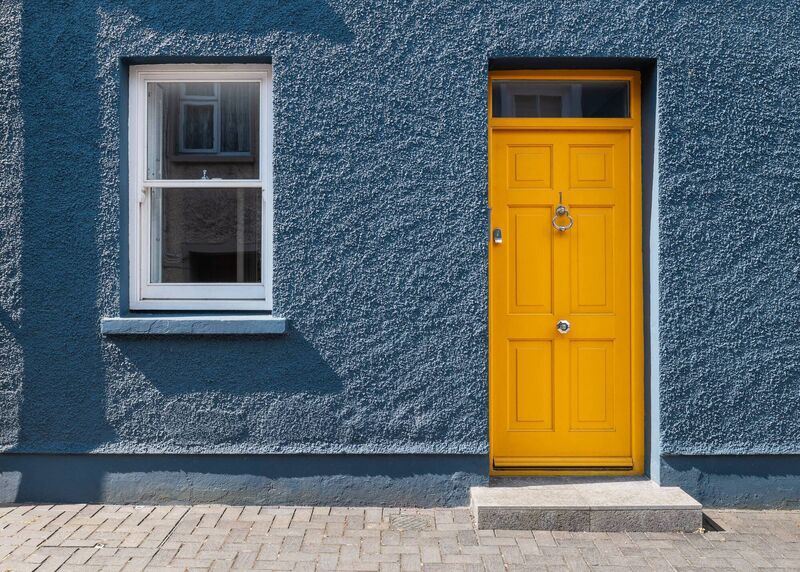 The bright facade in the residence in the higher O'Connell Street, Kinsale. Pictures: Jed Niezgoda